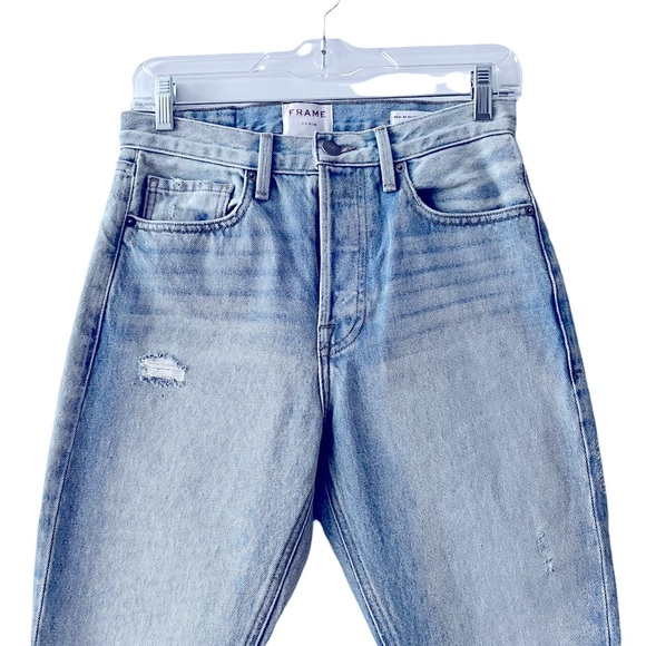 NWOT Frame Denim Rigid Re-ReLease Le Original Skinny Light-Wash Blue Jeans 26 Sm - Picture 8 of 16